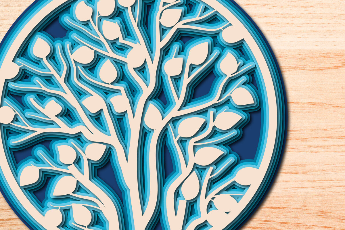 Intra απο ξύλο plywood 3mm-4mm πάχος – Tree of Life, Πολυστρωματικό Αποκομμένο Αρχείο Δίασταση  20x20 cm INTRAFABR-26226793