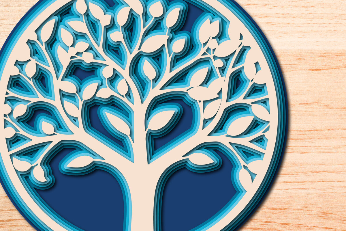 Intra απο ξύλο plywood 3mm-4mm πάχος – Tree of Life, Πολυστρωματικό Αποκομμένο Αρχείο Δίασταση  20x20 cm INTRAFABR-26230990