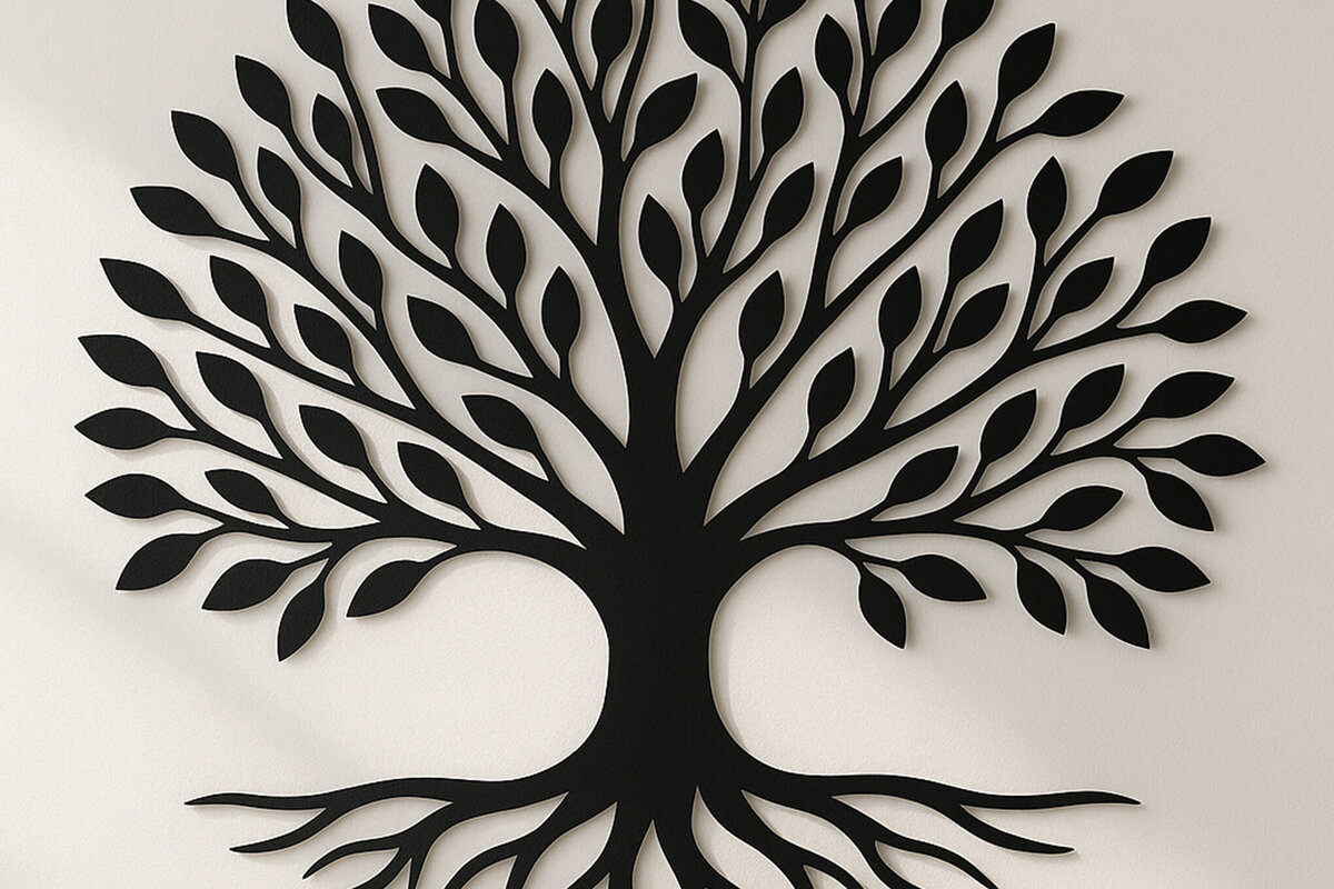 Intra απο ξύλο plywood 3mm-4mm πάχος – Διακόσμηση τοίχου Tree of Life Δίασταση  40x30 cm INTRAFABR-122379733