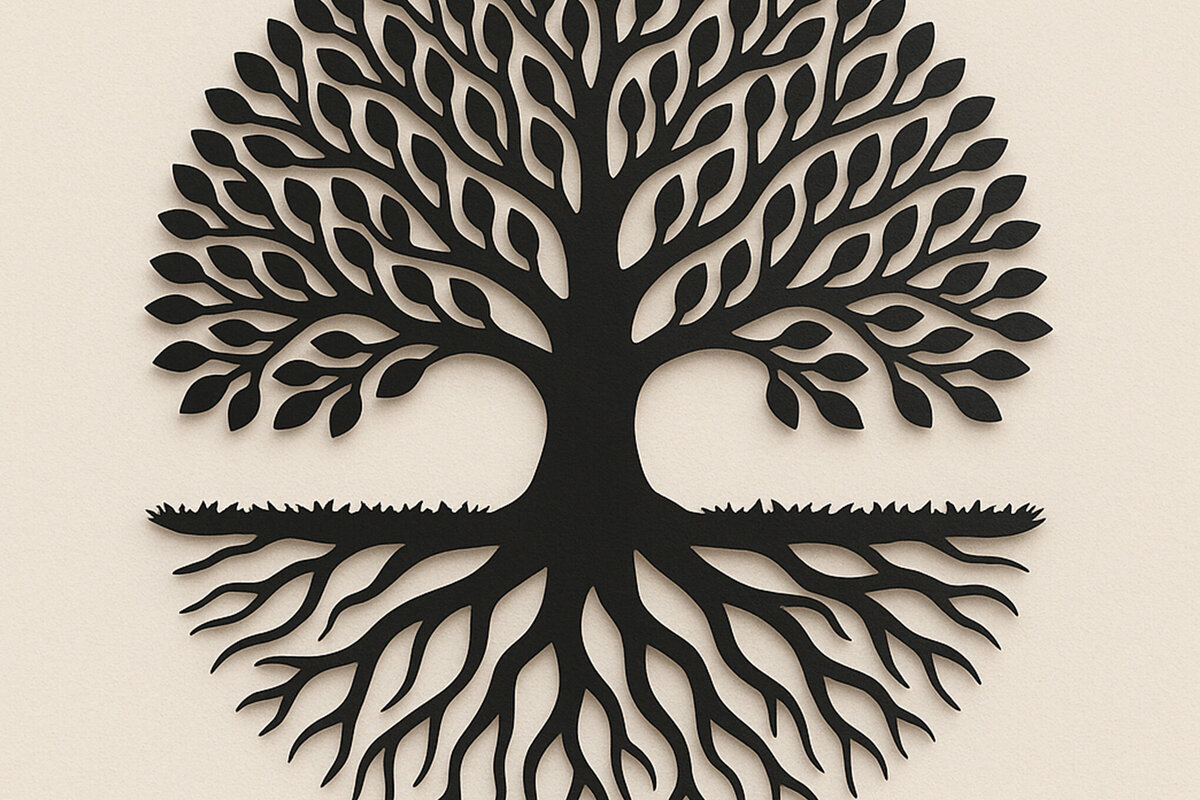 Intra απο ξύλο plywood 3mm-4mm πάχος – Διακόσμηση τοίχου Tree of Life Δίασταση  40x30 cm INTRAFABR-122379977