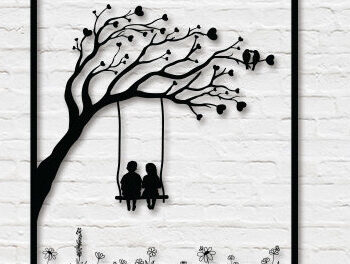 Intra απο ξύλο plywood 3mm-4mm πάχος – Εσωτερική διακόσμηση τοίχου Tree of Life Δίασταση  40x30 cm INTRAFABR-28542893 - Image 1