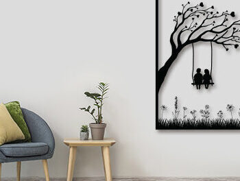 Intra απο ξύλο plywood 3mm-4mm πάχος – Εσωτερική διακόσμηση τοίχου Tree of Life Δίασταση  40x30 cm INTRAFABR-28542893 - Image 2