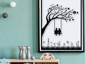 Intra απο ξύλο plywood 3mm-4mm πάχος – Εσωτερική διακόσμηση τοίχου Tree of Life Δίασταση  40x30 cm INTRAFABR-28542893 - Image 6