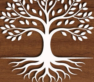 Intra απο ξύλο plywood 3mm-4mm πάχος – Tree of Life Ξύλινο Paper Cut 1632 Δίασταση  20x20 cm INTRAFABR-122703412