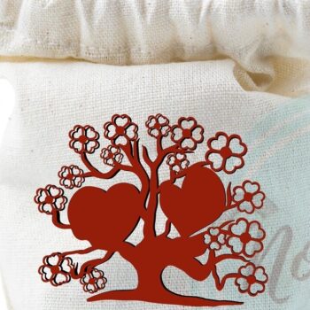 Intra απο ξύλο plywood 3mm-4mm πάχος – Tree of Love 3D Valentine V.2 Δίασταση  20x20 cm INTRAFABR-55678006 - Image 5