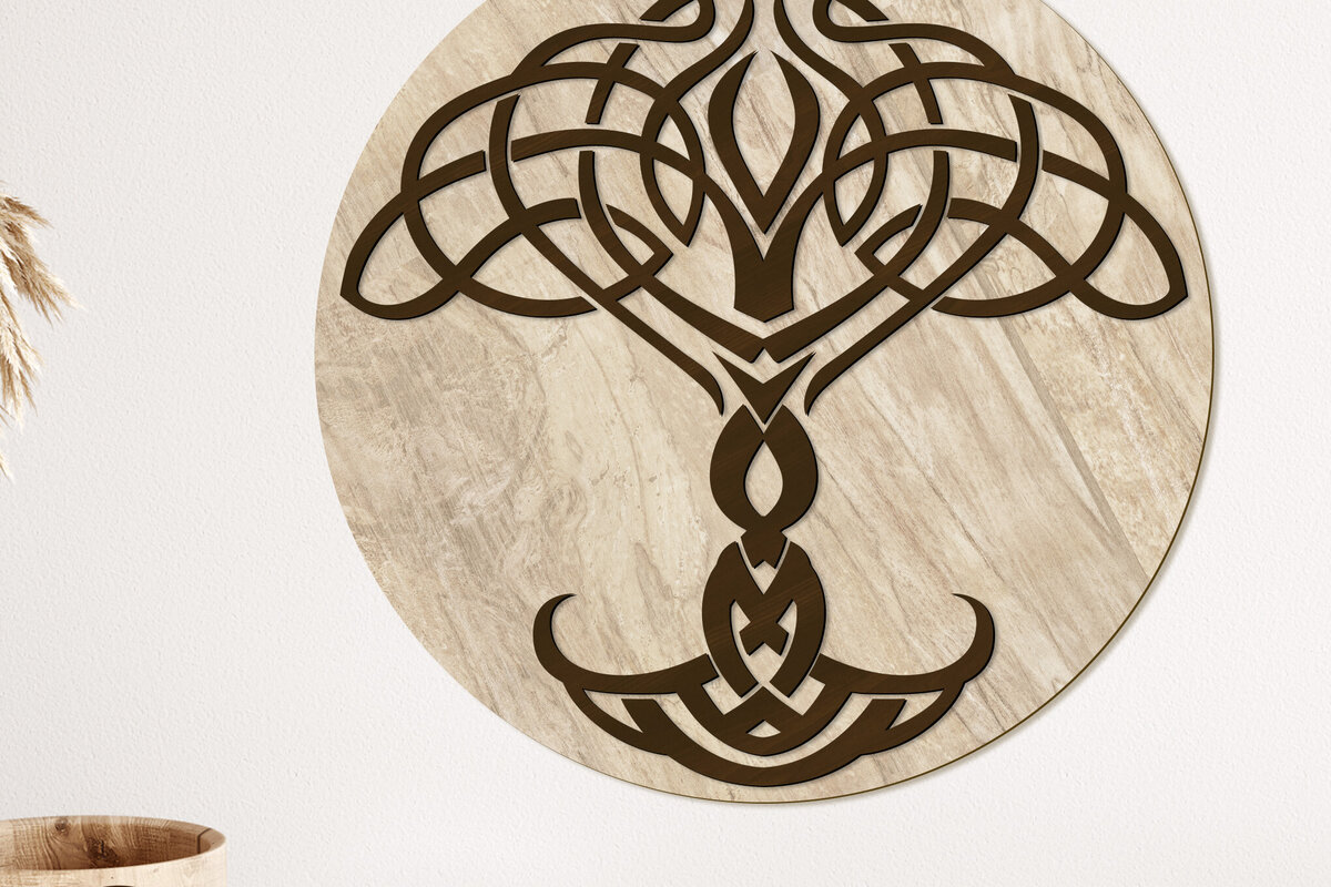 Intra απο ξύλο plywood 3mm-4mm πάχος – Στολίδι δέντρου, Διακοσμητικό Πάνελ τοίχου Δίασταση  40x30 cm INTRAFABR-92326534