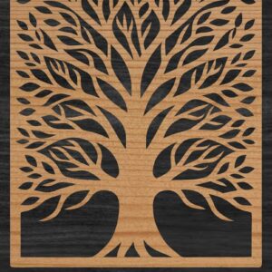 Intra απο ξύλο plywood 3mm-4mm πάχος – Αρχείο αποκοπής λέιζερ πάνελ δέντρου Δίασταση  20x20 cm INTRAFABR-109410890