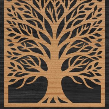 Intra απο ξύλο plywood 3mm-4mm πάχος – Αρχείο αποκοπής λέιζερ πάνελ δέντρου Δίασταση  20x20 cm INTRAFABR-109410890 - Image 1