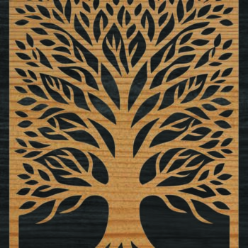 Intra απο ξύλο plywood 3mm-4mm πάχος – Αρχείο αποκοπής λέιζερ πάνελ δέντρου Δίασταση  20x20 cm INTRAFABR-109410890 - Image 3