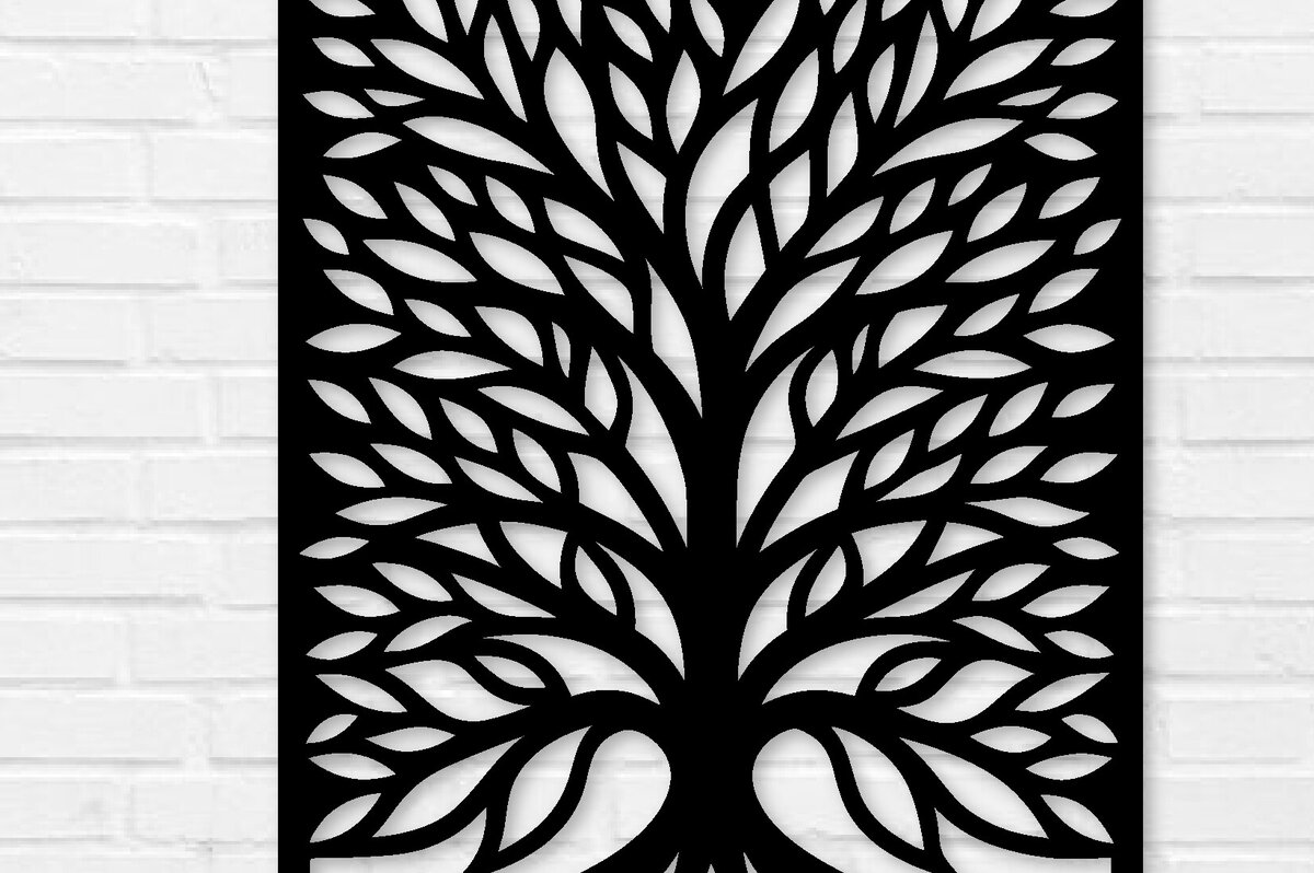 Intra απο ξύλο plywood 3mm-4mm πάχος – Αρχείο κοπής με λέιζερ μεταλλικού τοίχου Πάνελ δέντρου Δίασταση  40x30 cm INTRAFABR-102169422