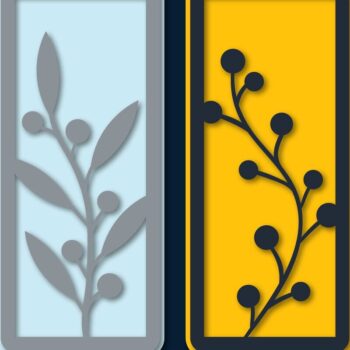 Intra απο ξύλο plywood 3mm-4mm πάχος – Πακέτο αρχείου σελιδοδείκτες Tree Papercut Δίασταση  20x20 cm INTRAFABR-71307239 - Image 1