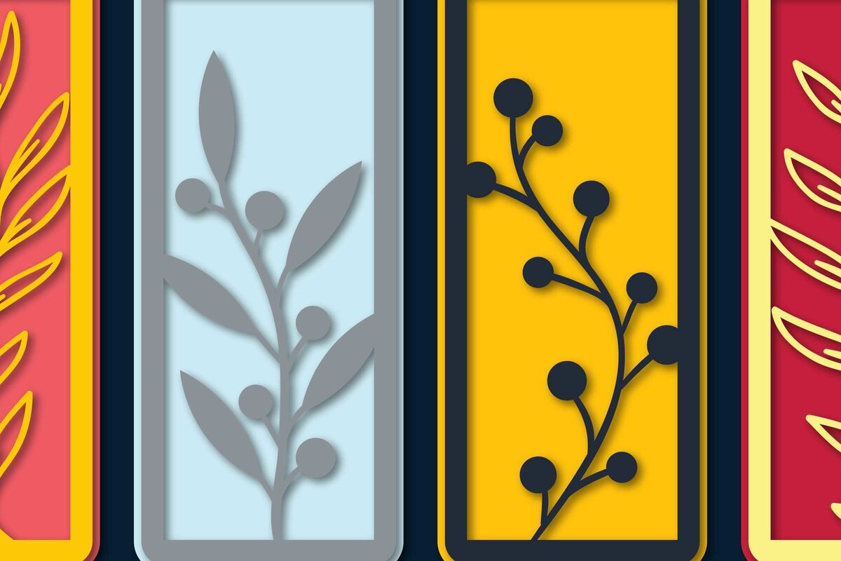 Intra απο ξύλο plywood 3mm-4mm πάχος – Πακέτο αρχείου σελιδοδείκτες Tree Papercut Δίασταση  20x20 cm INTRAFABR-71307239