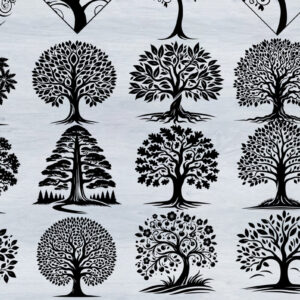 Intra απο ξύλο plywood 3mm-4mm πάχος – Σχεδιασμός δέσμης δέντρου Δίασταση  20x20 cm INTRAFABR-102898604