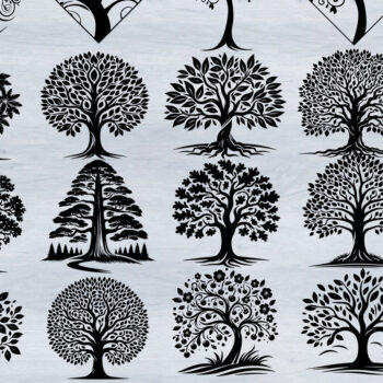 Intra απο ξύλο plywood 3mm-4mm πάχος – Σχεδιασμός δέσμης δέντρου Δίασταση  20x20 cm INTRAFABR-102898604 - Image 1