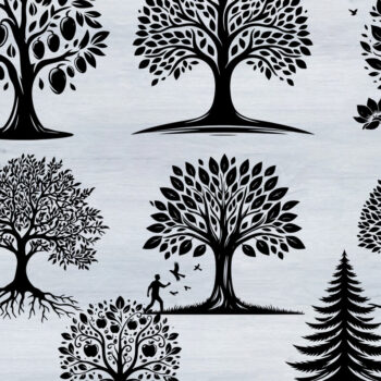 Intra απο ξύλο plywood 3mm-4mm πάχος – Σχεδιασμός δέσμης δέντρου Δίασταση  20x20 cm INTRAFABR-102898604 - Image 2