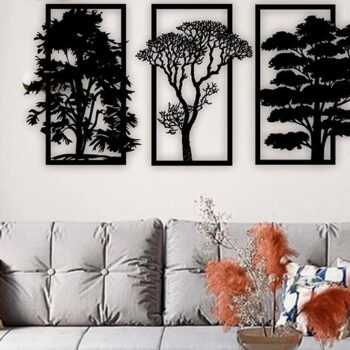 Intra απο ξύλο plywood 3mm-4mm πάχος – Τρίπτυχο δέντρο Δίασταση  20x20 cm INTRAFABR-119612475 - Image 3