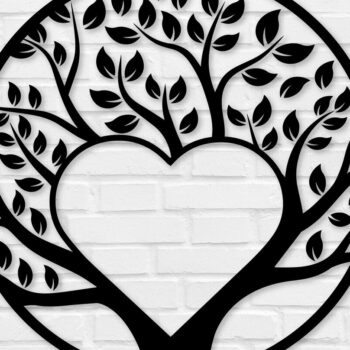 Intra απο ξύλο plywood 3mm-4mm πάχος – Χειροτεχνία Διακόσμησης Τοίχων Δέντρου Δίασταση  20x20 cm INTRAFABR-72228794 - Image 1