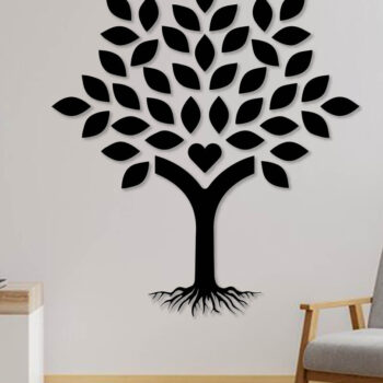 Intra απο ξύλο plywood 3mm-4mm πάχος – Χειροτεχνία με λέιζερ διακόσμηση εσωτερικού τοίχου δέντρου Δίασταση  40x30 cm INTRAFABR-84424102 - Image 2