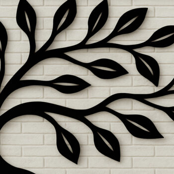 Intra απο ξύλο plywood 3mm-4mm πάχος –  κοπής με λέιζερ πάνελ τοίχου δέντρου Δίασταση  40x30 cm INTRAFABR-120762479 - Image 1