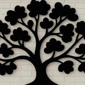 Intra απο ξύλο plywood 3mm-4mm πάχος –  κοπής με λέιζερ πάνελ τοίχου δέντρου Δίασταση  40x30 cm INTRAFABR-120762595