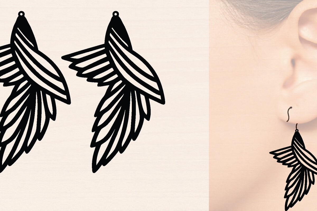 Intra απο ξύλο plywood 3mm-4mm πάχος – Μοντέρνα Ξύλινα Σκουλαρίκια Bird Δίασταση  5x5 cm INTRAFABR-117189688