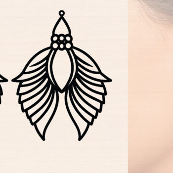 Intra απο ξύλο plywood 3mm-4mm πάχος – Μοντέρνα Ξύλινα Σκουλαρίκια Bird Δίασταση  5x5 cm INTRAFABR-117189265 - Image 1