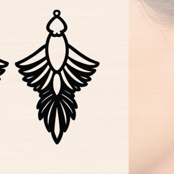 Intra απο ξύλο plywood 3mm-4mm πάχος – Μοντέρνα Ξύλινα Σκουλαρίκια Bird Δίασταση  5x5 cm INTRAFABR-117189416 - Image 1