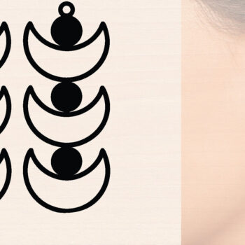 Intra απο ξύλο plywood 3mm-4mm πάχος – Μοντέρνο Ξύλινο Σκουλαρίκι Πακέτο κοπής με λέιζερ Δίασταση  5x5 cm INTRAFABR-119805670 - Image 2