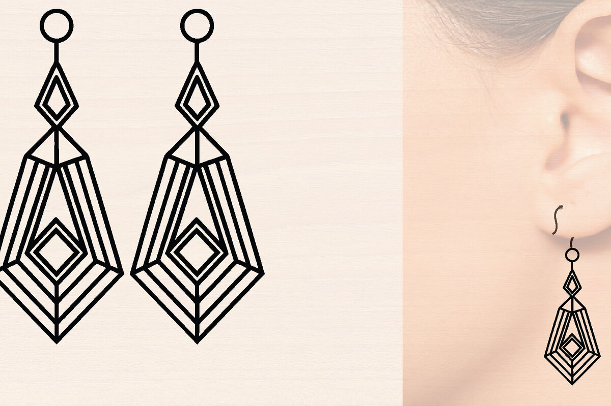 Intra απο ξύλο plywood 3mm-4mm πάχος – Μοντέρνα Ξύλινα Σκουλαρίκια Δίασταση  5x5 cm INTRAFABR-116362326