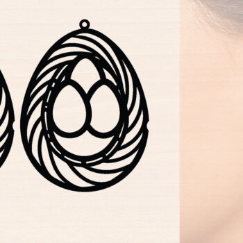 Intra απο ξύλο plywood 3mm-4mm πάχος – Μοντέρνα Ξύλινα Σκουλαρίκια Δίασταση  5x5 cm INTRAFABR-117188881 - Image 1