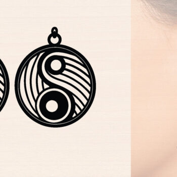 Intra απο ξύλο plywood 3mm-4mm πάχος – Μοντέρνα Ξύλινα Σκουλαρίκια Δίασταση  5x5 cm INTRAFABR-116361053 - Image 1