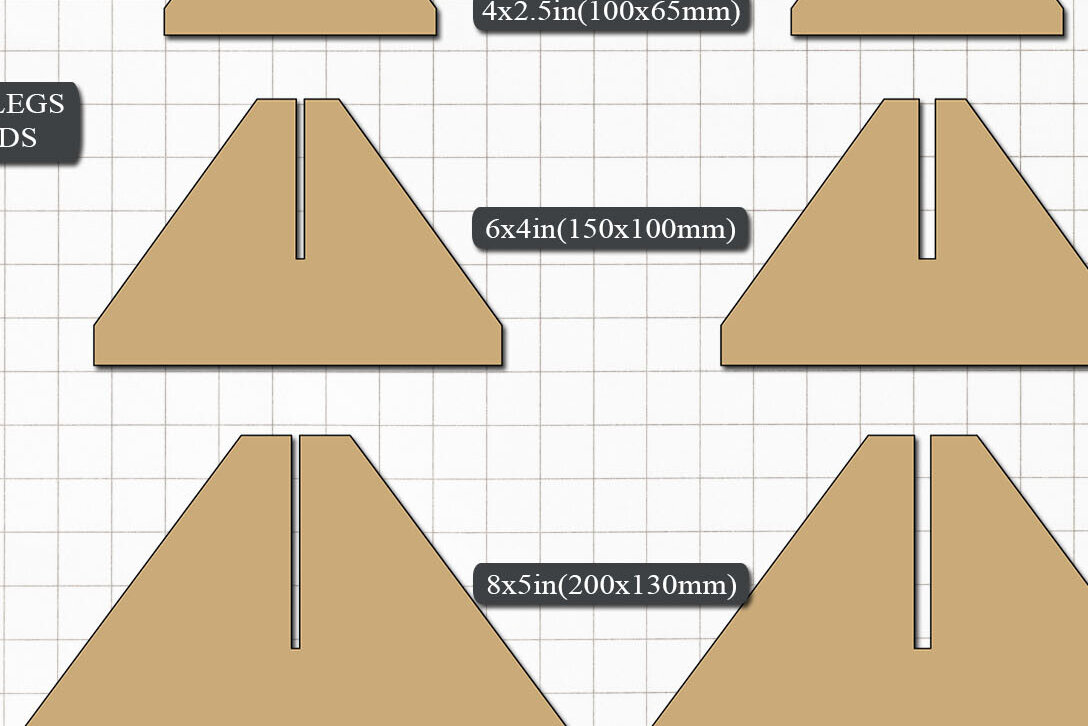 Intra απο ξύλο plywood 3mm-4mm πάχος – Τρίγωνα πόδια για βάσεις / Πόδι για πλαίσιο Δίασταση  20x20 cm INTRAFABR-79679212