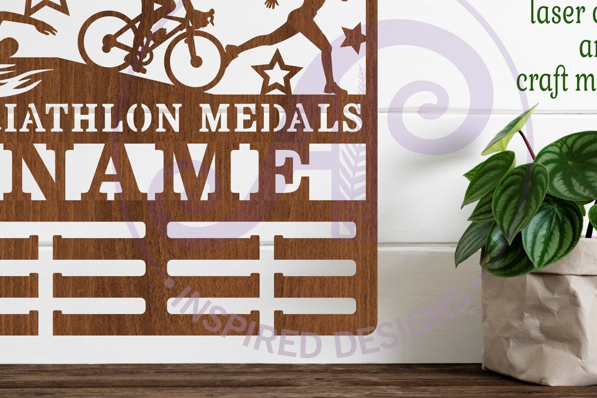 Intra απο ξύλο plywood 3mm-4mm πάχος – Όνομα κατόχου μεταλλίου Τριάθλου Γυναίκα Δίασταση  20x20 cm INTRAFABR-83986260