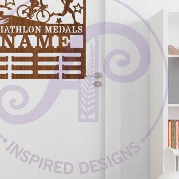 Intra απο ξύλο plywood 3mm-4mm πάχος – Ονοματεπώνυμο κατόχου μεταλλίου Τριάθλου Δίασταση  20x20 cm INTRAFABR-83674922 - Image 3