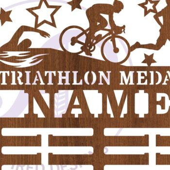 Intra απο ξύλο plywood 3mm-4mm πάχος – Ονοματεπώνυμο κατόχου μεταλλίου Τριάθλου Δίασταση  20x20 cm INTRAFABR-83674922 - Image 4