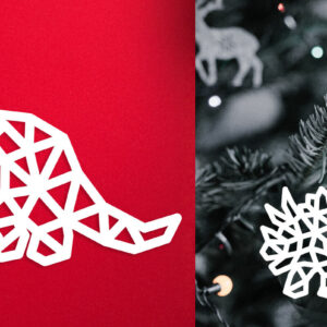 Intra απο ξύλο plywood 3mm-4mm πάχος – Triceratops Dinosaur Cut με λέιζερ Δίασταση  20x20 cm INTRAFABR-119034017