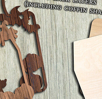 Intra απο ξύλο plywood 3mm-4mm πάχος – Κόλπος ή κέρασμα Απόκριες κοπής Δίασταση 20x20 cm INTRAFABR-103576204 - Image 2