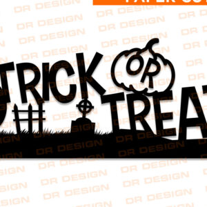 Intra απο ξύλο plywood 3mm-4mm πάχος – Χαρτοκόψιμο κολοκύθας Trick or Treat Δίασταση 20x20 cm INTRAFABR-6264000