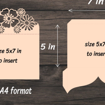 Intra απο ξύλο plywood 3mm-4mm πάχος – Προσκλητήριο γάμου Trifold Pocket Δίασταση  20x20 cm INTRAFABR-95183974 - Image 4