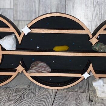 Intra απο ξύλο plywood 3mm-4mm πάχος – Λέιζερ κρυστάλλινων ραφιών Triple Goddess Moon Δίασταση  20x20 cm INTRAFABR-35110535 - Image 1