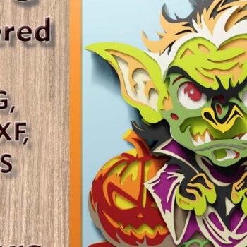 Intra απο ξύλο plywood 3mm-4mm πάχος – Troll 3D MultilayerFiles Δίασταση  20x20 cm INTRAFABR-110903739 - Image 1