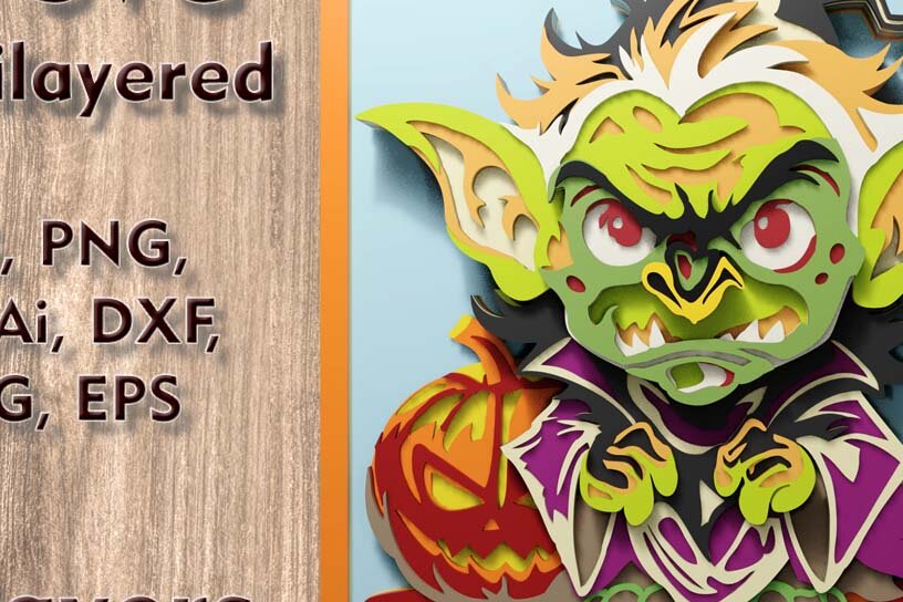 Intra απο ξύλο plywood 3mm-4mm πάχος – Troll 3D MultilayerFiles Δίασταση  20x20 cm INTRAFABR-110903739