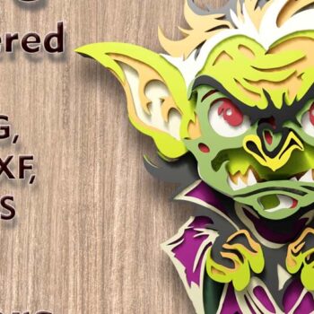 Intra απο ξύλο plywood 3mm-4mm πάχος – Troll Multilayer 3D Files Δίασταση  20x20 cm INTRAFABR-112119495 - Image 1