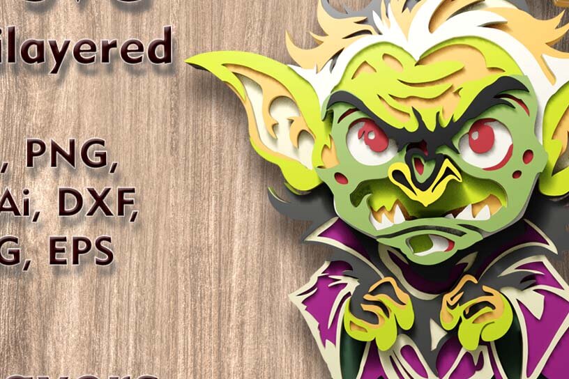 Intra απο ξύλο plywood 3mm-4mm πάχος – Troll Multilayer 3D Files Δίασταση  20x20 cm INTRAFABR-112119495