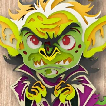 Intra απο ξύλο plywood 3mm-4mm πάχος – Troll Multilayer 3D Files Δίασταση  20x20 cm INTRAFABR-112119495 - Image 2