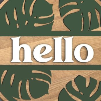 Intra απο ξύλο plywood 3mm-4mm πάχος – Τροπικό σημάδι πόρτας Δίασταση  20x20 cm INTRAFABR-31922390 - Image 2