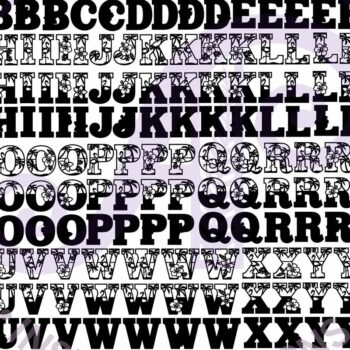 Intra απο ξύλο plywood 3mm-4mm πάχος – Σετ αλφαβήτου με θέμα Tropical / Flamingo. Δίασταση  20x20 cm INTRAFABR-92754031 - Image 6