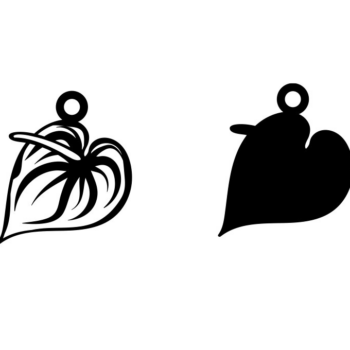 Intra απο ξύλο plywood 3mm-4mm πάχος – Σκουλαρίκι Tropical Flower, Hawaii Δίασταση  5x5 cm INTRAFABR-69227502 - Image 6