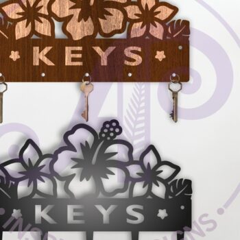 Intra απο ξύλο plywood 3mm-4mm πάχος – Σχέδια θήκης για τροπικά λουλούδια Δίασταση  20x20 cm INTRAFABR-120770727 - Image 1