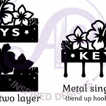 Intra απο ξύλο plywood 3mm-4mm πάχος – Σχέδια θήκης για τροπικά λουλούδια Δίασταση  20x20 cm INTRAFABR-120770727 - Image 3